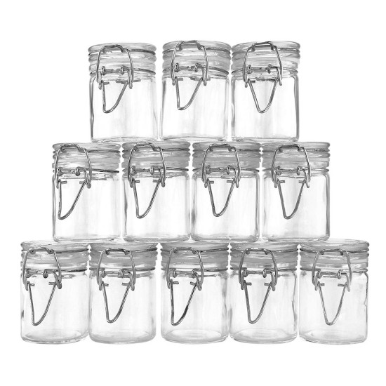 Glass Airtight Jar Set 12 Pcs